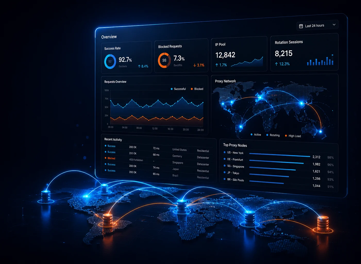 Buy Residential Proxies Monitor image
